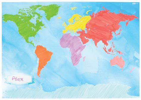 Color In World Map Roylco