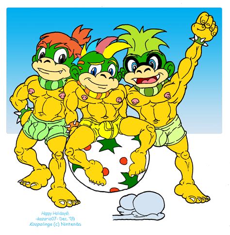 Rule 34 Bowser Jr Iggy Koopa Kazario07 Koopalings Lemmy Koopa Male