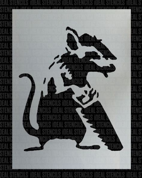 Banksy Sawing Rat Stencil Ideal Stencils Idealstencils