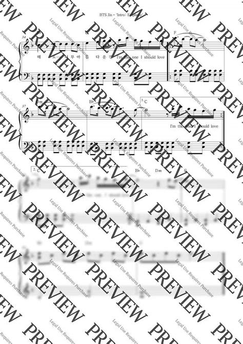 This is a premium feature. HISHINE > BTS Jin - 'Intro: Epiphany' Easy Piano Sheet Music