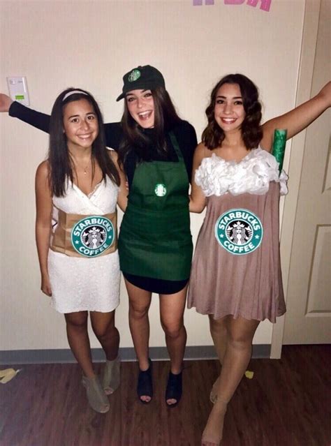Halloween Starbucks Costume Hot Coffee Barista And Iced Late