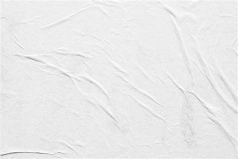 Белый мятый и мятый бумажный плакат текстуры фона Премиум Фото