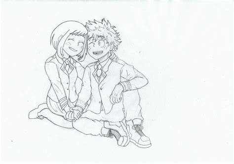 Deku And Uraraka By Davidkosher On Deviantart