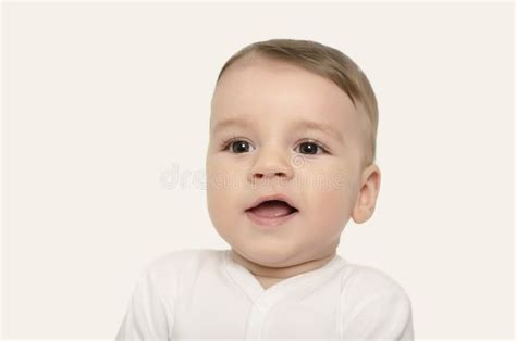 Cute Baby Boy Smiling Stock Image Image Of Baby Looking 61197717