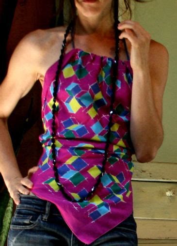 The Öko Box Eco Diy Turn A Silk Scarf Into A Halter Top