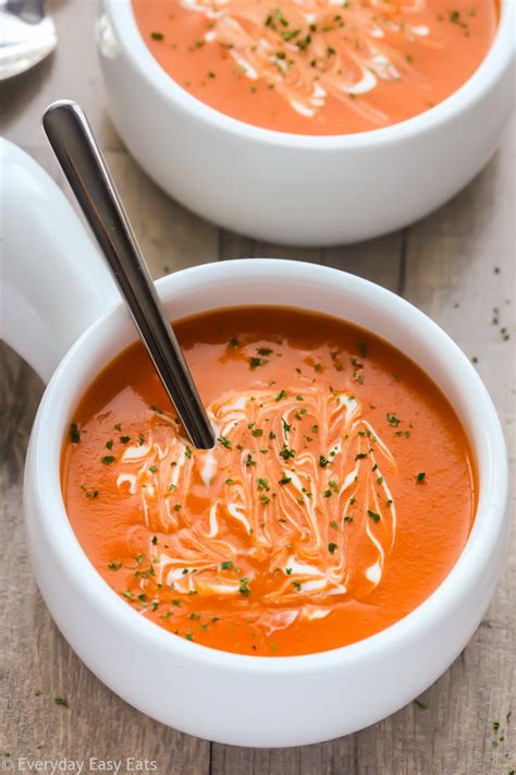 The Best Cream Of Tomato Soup Recipe Quick And Easy Everyday Easy Eats