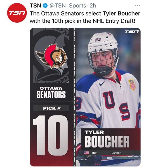 Ottawa Selects Tyler Boucher 10th Overall Rottawasports