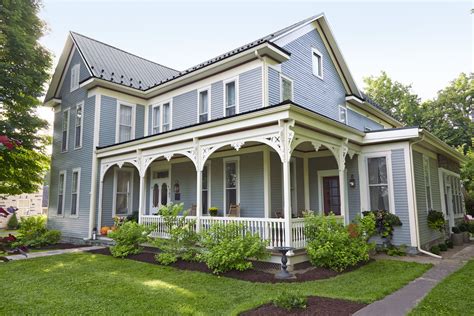Rebuilt Wrap Around Porch For A Folk Victorian Victorian Exterior Victorian Homes Exterior