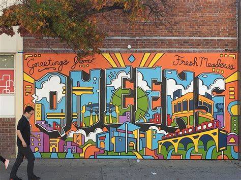 Queens Artist Unveils New Borough Centric Murals At Fresh Meadows