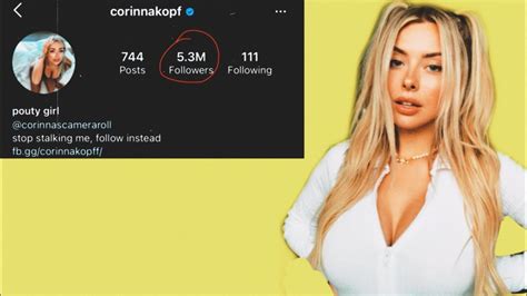 Corinna Kopf Talks About Getting Called “clout Chaser” Because Of Adin Youtube
