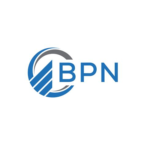 Bpn Flat Accounting Logo Design On White Background Bpn Creative