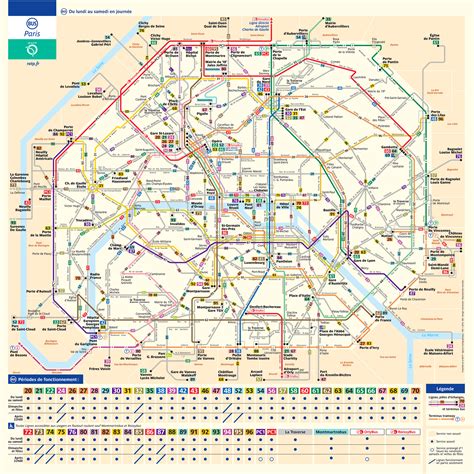Carte Des Lignes De Bus Paris