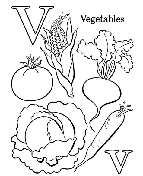This fruit coloring page is a fun coloring exercise for preschoolers! Vegetable Coloring Pages - Best Coloring Pages For Kids