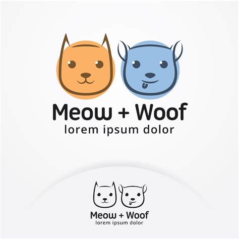Premium Vector Cat And Dog Logo Vector