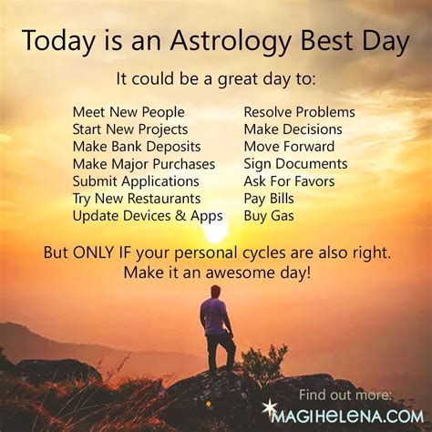 Magi Astrology Best & Worst Days - | Worst day, Day, New beginnings