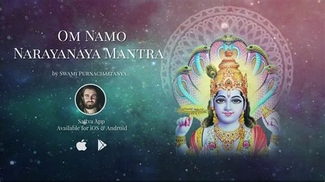Om Namo Narayanaya Mantra 108 Times Most Powerful Vishnu Mantra Youtube
