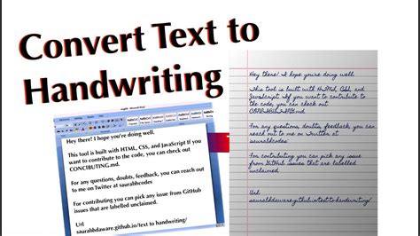 How To Use Convert Text To Handwriting Text Convert Into Handwriting