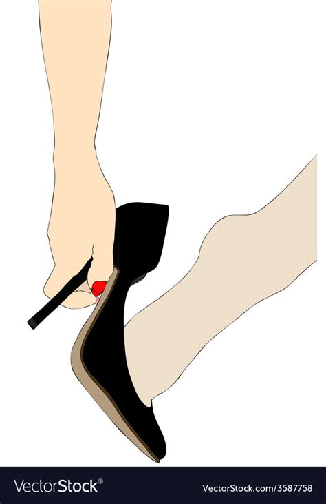 Sexy Legs And Shoes Royalty Free Vector Image VectorStock