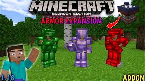 Armor Expansion Addon For Minecraft Pe 118 10 New Armor Mod In Mcpe