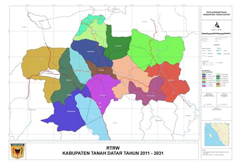 GUBUK DERITA Peta Administrasi Kabupaten Tanah Datar