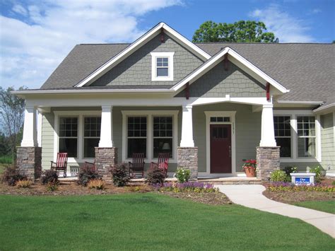 Craftsman Style Ranch Homes Decorative Canopy