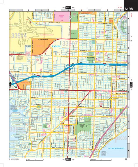 City Map Of Tampa Florida Map Of West