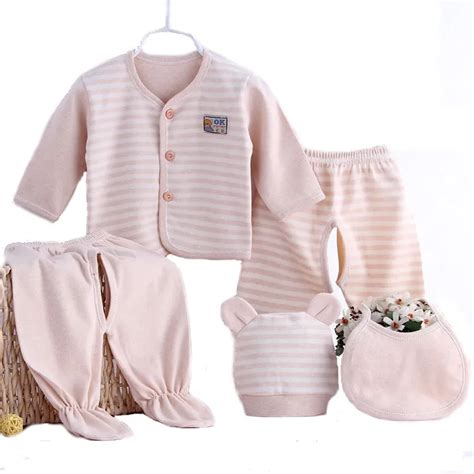Organic Cotton Baby Clothing For Newborns Clothes 5 Pieces Baby Sets