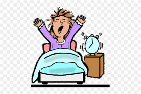 Friday Cartoon Of Someone Waking Up Free Transparent Png Clipart