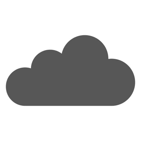 Descargar Icono De La Nube Plano Silueta Descargar Png Svg Transparente