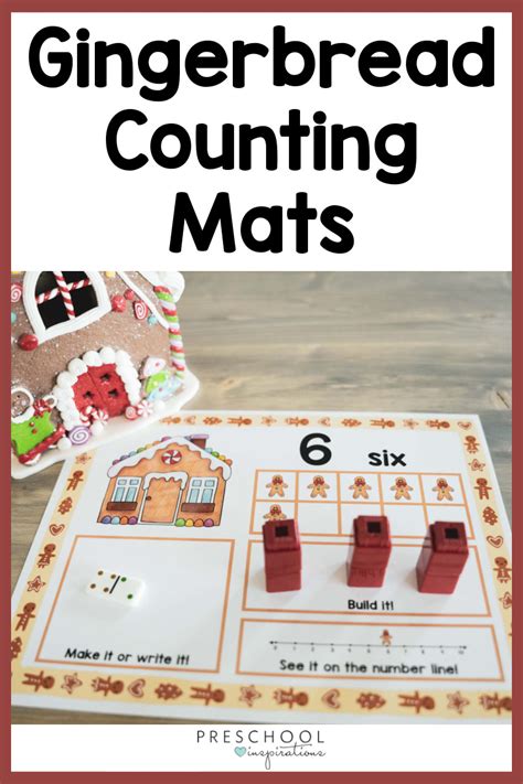Gingerbread Counting Mats Preschool Inspirations