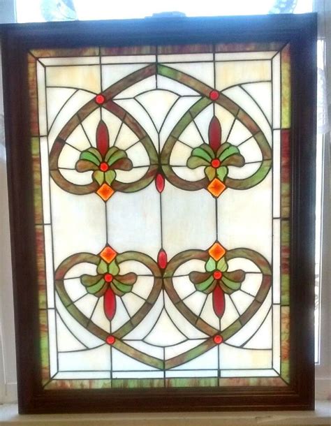 515 free images of wooden frame. Stained Glass Green White Window Heart Designs Wood Frame ...