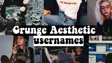 Another 119 cool usernames for girls. Grunge Aesthetic Usernames - YouTube