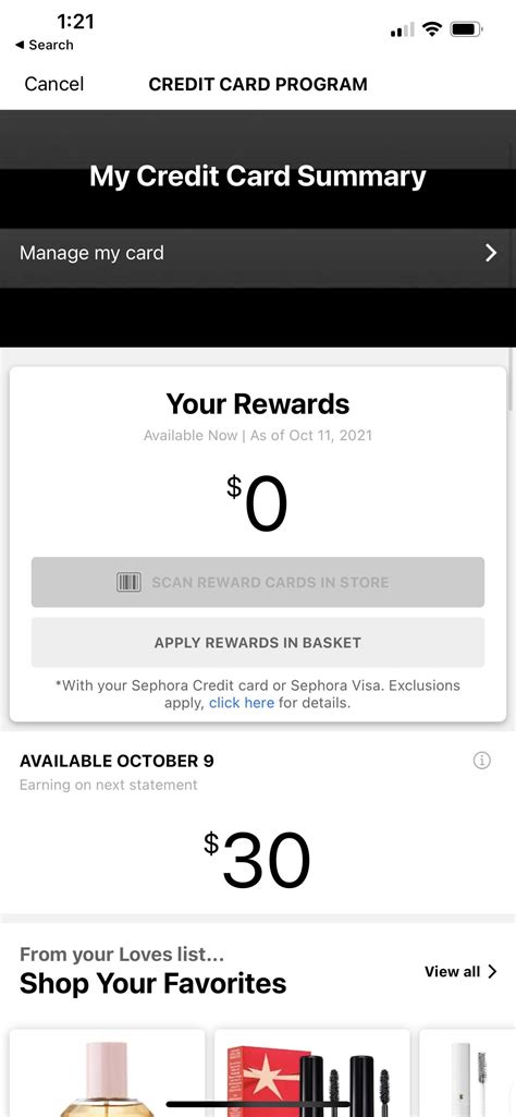Hi! I have a new Sephora Visa Credit card and am confused by how these