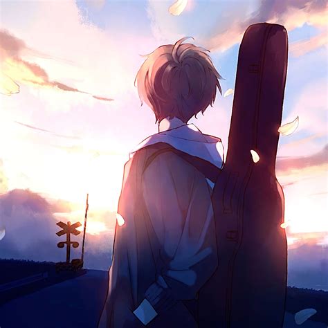 Handsome Anime Boy Landscape Anime Wallpaper Hd