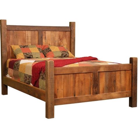 Qw Amish Farmhouse Reclaimed Barnwood Bed Quality Woods Furniture