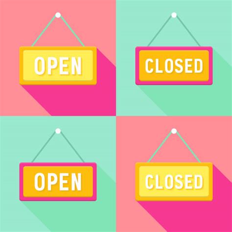 Closed Sign Illustrations Royalty Free Vector Graphics