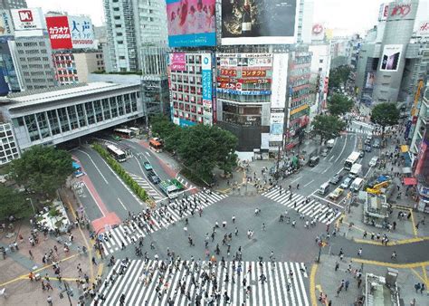Shibuya Crossing Getting The Best View From The Deck At Magnet By