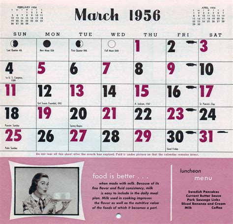 Lileks James The 50s 1956 Calendar