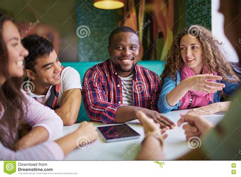 Students talking stock photo. Image of young, teenager - 73956080
