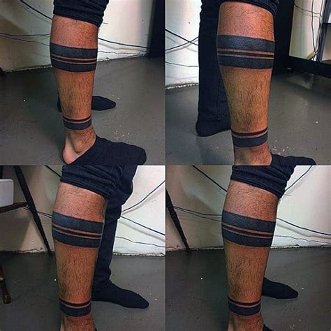 60 Ankle Band Tattoos For Men Lower Leg Design Ideas