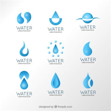 Premium Vector Water Logos Collection