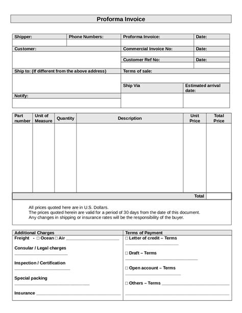 Proforma Invoice Fillable Printable Pdf And Forms Handypdf HOT SEXY GIRL