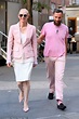 Tilda Swinton and boyfriend Sandro Kopp leave her trailer on the set of ...