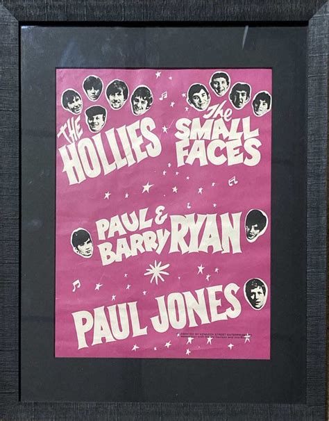 Lot 301 Small Faces Original Concert Poster