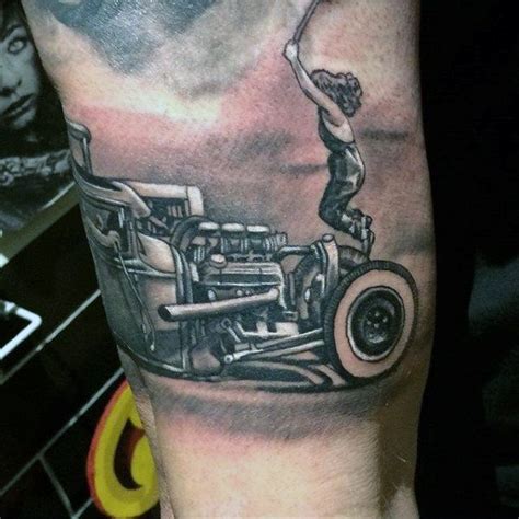 drag racing hot rod tattoos for men racing tattoos car tattoos tattoos for guys sleeve