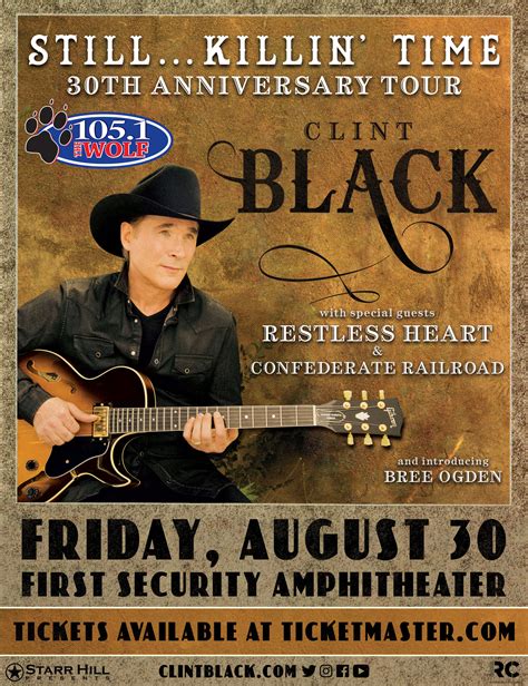 clint black still killin time 30th anniversary tour — river concerts