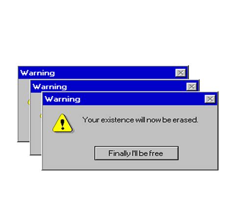 Windows Computer Message Popup Sticker By Starsandsuns
