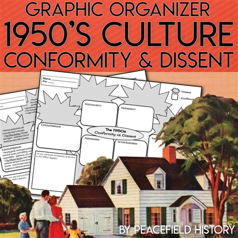 The 1950s Culture And Consumerism Graphic Organizer Peacefield History