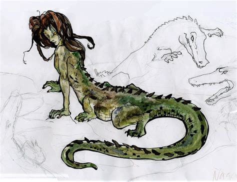 Jake The Alligator Man By Themushman Traditional Art Paintings Fantasy©2012 2015 Themushman