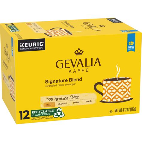 Gevalia Signature Blend Mild Light Roast K‐cup Coffee Pods 12 Ct Box
